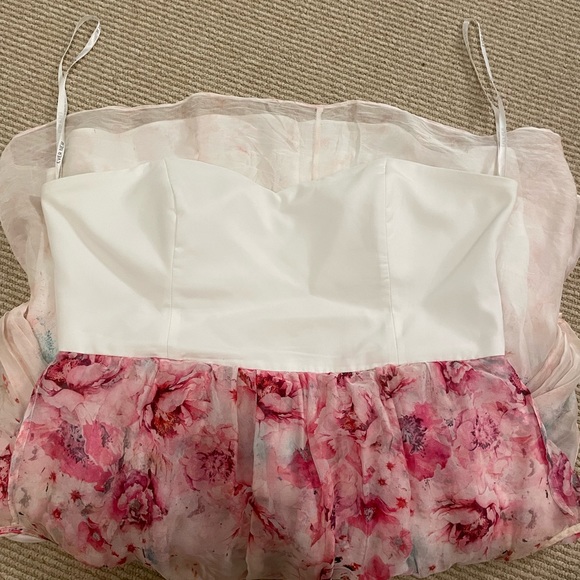 Ever New white and pink floral dress size 10 - Picture 3 of 3